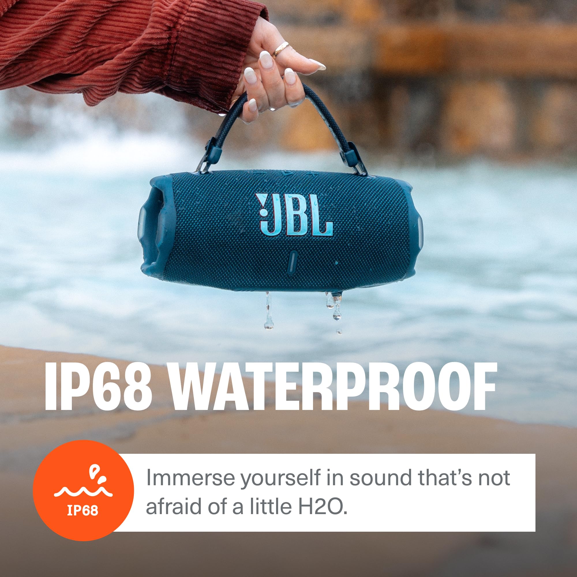 Amazon.com: JBL Charge 6 (Squad) + Bundle with USB-C Braided Cable